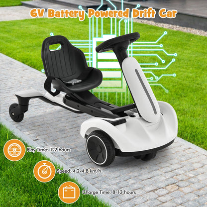 Parent-Approved Electric Go-Kart - 4-Wheel Drift Car with Remote Control, Speed Limit & Safety Belt